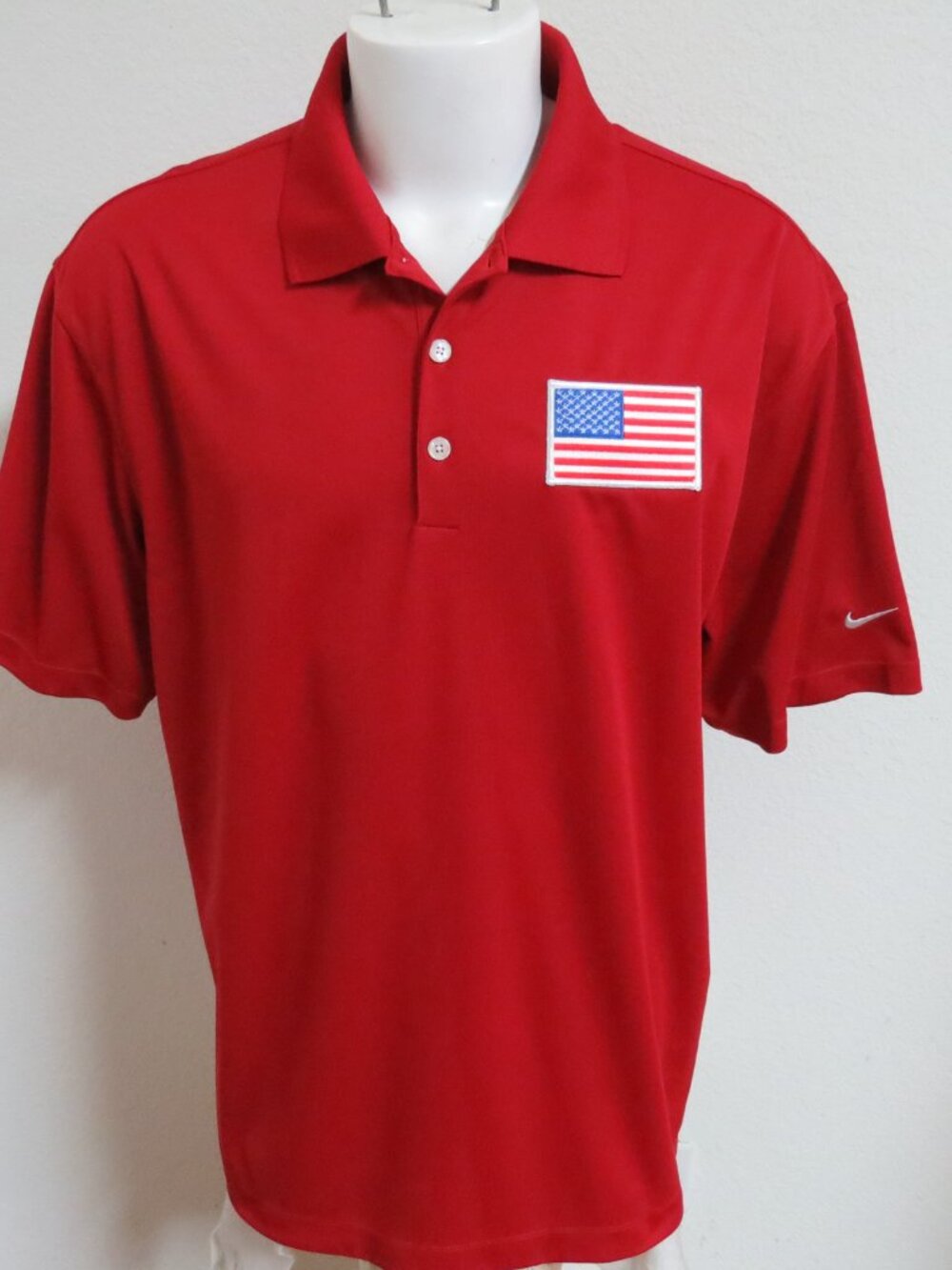 M-2XL USA Red Nike Men's db #42V Polo Shirt